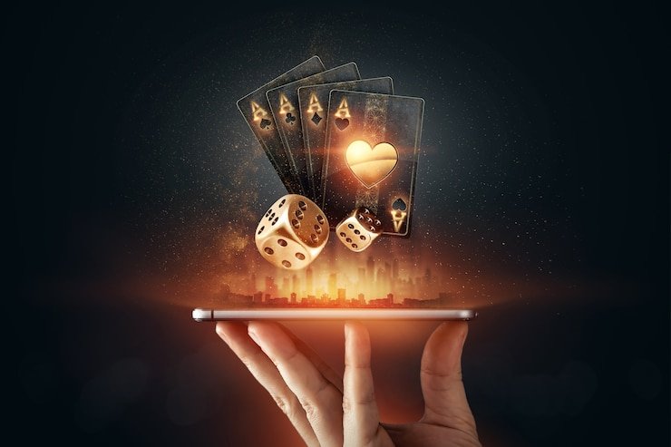 Antarmuka aplikasi mobile gacormega menampilkan meja dealer langsung dan menu permainan